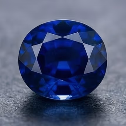 Deep velvet blue sapphire